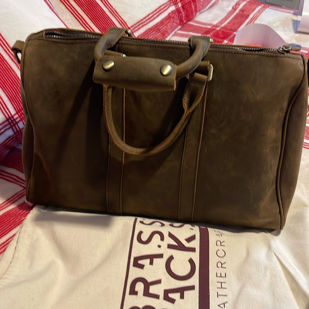 Brass Tacks Leather bag